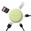 Satechi OntheGo 5-in-1 daugiafunkcis adapteris - USB-C šakotuvas su 4K HDMI, USB-C 5Gbps, USB-A 5Gbps, SD kortelių skaitytuvu, 60W PD pralaidumu (Citrus)