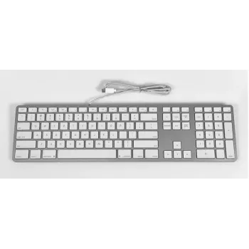 Matias laidinis USB-C klaviatūra, skirta Mac - sidabrinė - JAV versija (FK316CS)