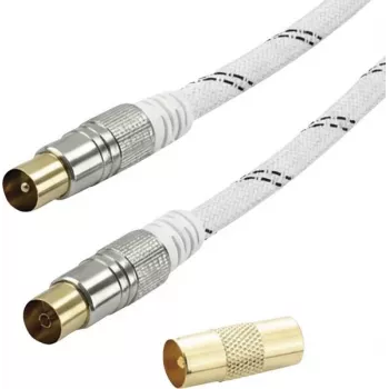 Vivanco SAT antenos jungties kabelis 3 m baltas (VVACABMF300HQW)