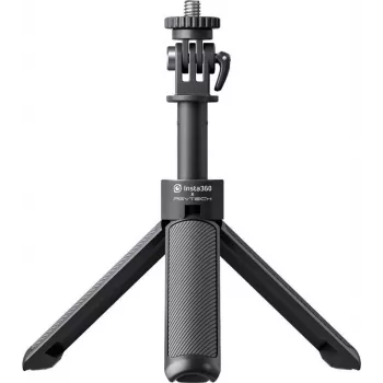 Insta360 Mini 2-in-1 trikojis-selfio lazdelė veiksmo kameroms, 1/4 inch sraigtas, aliuminio lydinys, juoda CINSAAVB