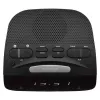 AIWA CR-15 skaitmeninis FM laikrodis-radijas su dvigubu žadintuvu, LED ekranu, miego laikmačiu - juodas