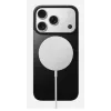 NOMAD Magnetic Leather Back, skirta iPhone 17 Pro – suderinama su MagSafe, Horween oda, juoda