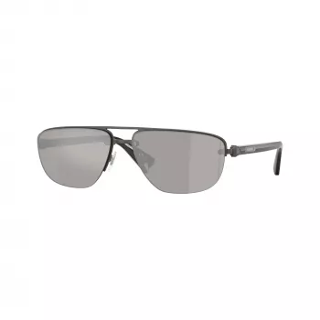 Burberry BE3164-13166G vyriški pilotiniai akiniai nuo saulės, juodas rėmelis, pilkos gradientinės lęšiai, 62mm