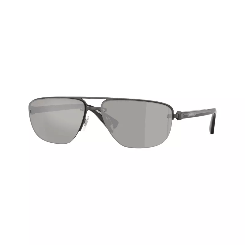 Burberry BE3164-13166G vyriški pilotiniai akiniai nuo saulės, juodas rėmelis, pilkos gradientinės lęšiai, 62mm