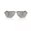 Burberry BE3164-13166G vyriški pilotiniai akiniai nuo saulės, juodas rėmelis, pilkos gradientinės lęšiai, 62mm