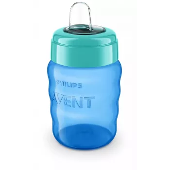 Philips AVENT Easy Sip mokymosi puodelis, 9 mėn.+, 260 ml, silikoninis snapelis, mėlynas