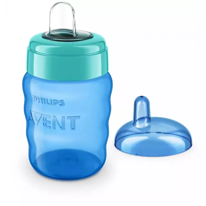 Philips AVENT Easy Sip mokymosi puodelis, 9 mėn.+, 260 ml, silikoninis snapelis, mėlynas