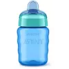 Philips AVENT Easy Sip mokymosi puodelis, 9 mėn.+, 260 ml, silikoninis snapelis, mėlynas