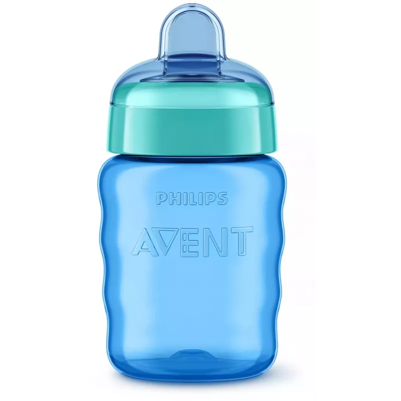 Philips AVENT Easy Sip mokymosi puodelis, 9 mėn.+, 260 ml, silikoninis snapelis, mėlynas