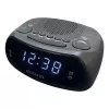 AIWA CR-09J FM radijo laikrodis su dviem žadintuvais, LED ekranu, juodas