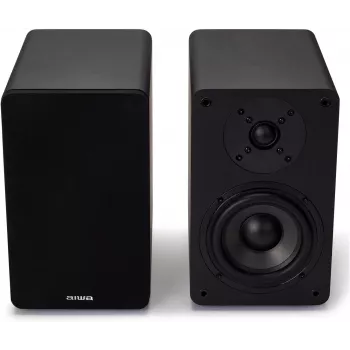 AIWA Hi-Fi 2.0 aktyviosios lentyninės kolonės 2x70W RMS, juodos