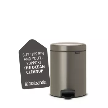 Brabantia NewIcon 5 litrų pedalų šiukšliadėžė, Platinum