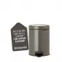Brabantia NewIcon 5 litrų pedalų šiukšliadėžė, Platinum