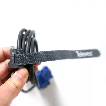 Televes KBL kibiosios juostos kabelių rišimui, 10 vnt. paketas, juodos, 15 mm x 250 mm 200102