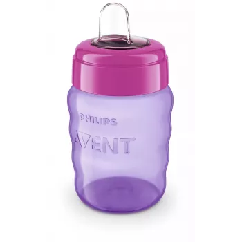 Philips AVENT Easy Sip mokymosi puodelis 9m+ 260ml silikoniniu snapeliu, rožinis