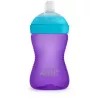 Philips AVENT My Grippy mokomasis puodelis su minkštu snapeliu 300 ml, 9m+, violetinis