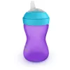 Philips AVENT My Grippy mokomasis puodelis su minkštu snapeliu 300 ml, 9m+, violetinis