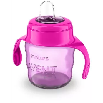 Philips AVENT Easy Sip mokymosi puodelis su rankenėlėmis, 6 mėn.+, 200 ml, silikoninis snapelis, rožinis