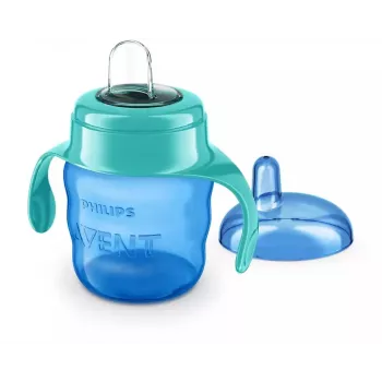 Philips AVENT Easy Sip mokymosi puodelis su rankenėlėmis, 6 mėn.+, 200 ml, silikoninis snapelis, žalias