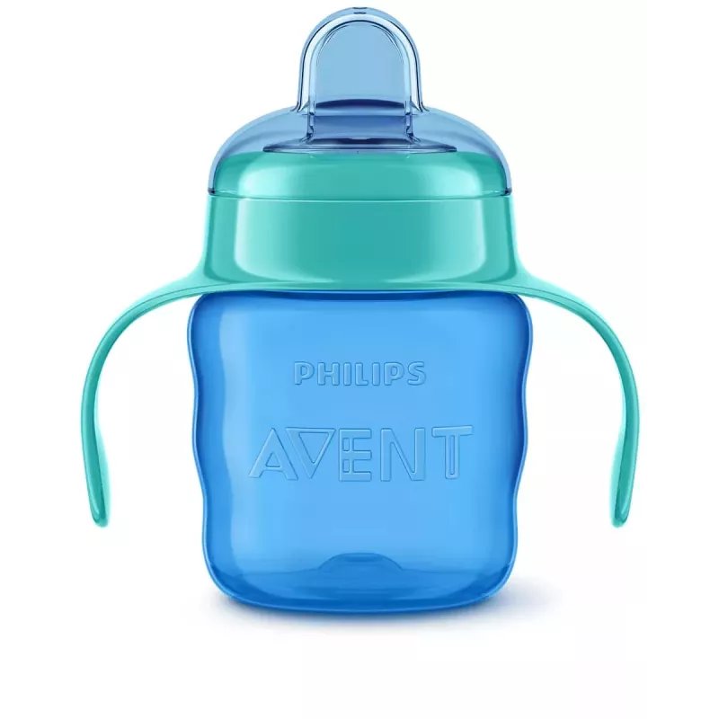 Philips AVENT Easy Sip mokymosi puodelis su rankenėlėmis, 6 mėn.+, 200 ml, silikoninis snapelis, žalias