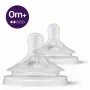 Philips Avent Natural Response kūdikių buteliuko žindukai, lėtas srautas, 0M+, 2 vnt., silikonas