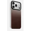NOMAD Magnetic Leather Back, skirta iPhone 17 Pro, suderinama su MagSafe, Horween odos, Rustic Brown