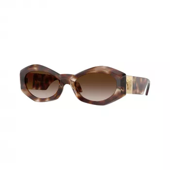 Versace VE4466U vyriški kvadratiniai acetatiniai akiniai nuo saulės, juodas rėmelis, pilki lęšiai, 54mm VE4466U54613B