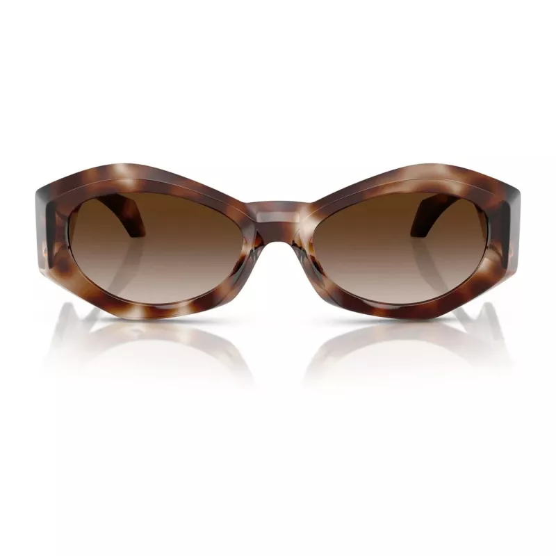 Versace VE4466U vyriški kvadratiniai acetatiniai akiniai nuo saulės, juodas rėmelis, pilki lęšiai, 54mm VE4466U54613B