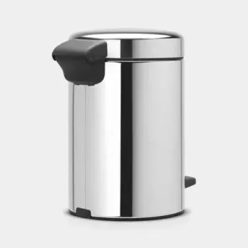 Brabantia NewIcon 5L pedal šiukšliadėžė Brilliant Steel