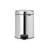 Brabantia NewIcon 5L pedal šiukšliadėžė Brilliant Steel