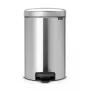 Brabantia NewIcon pedalų šiukšlių dėžė 12L Matt Steel