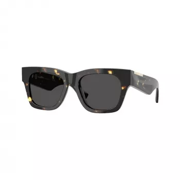 Burberry BE4424-410687 moteriški akiniai nuo saulės, Cat Eye, permatomo pilko rėmelio, tamsiai pilki lęšiai, 52/18/130 mm