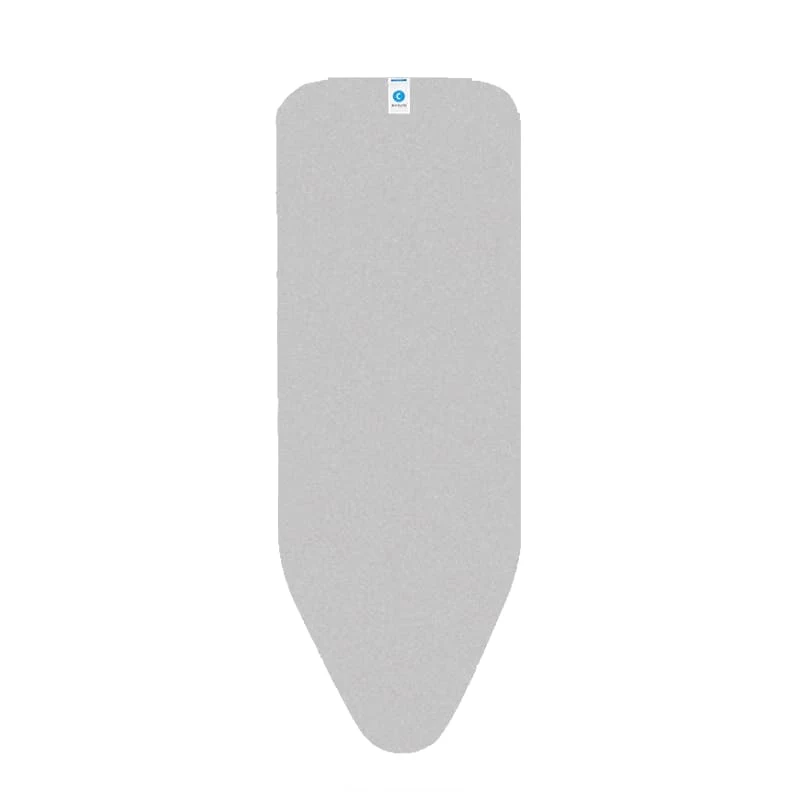 Brabantia lyginimo lentos užvalkalas, 124x45 cm, metalizuota medvilnė, 2 mm putų, metalinė pilka