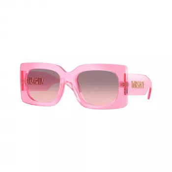 Versace VE4496U53705M moteriški katės akies formos akiniai nuo saulės, Havana/Ruda gradientinė, 54mm