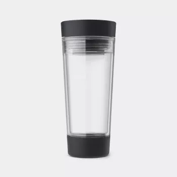 BRABANTIA Make & Take kelioninė arbatos puodelis, 0,36 L, tamsiai pilkas