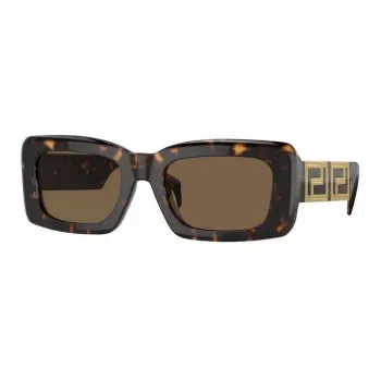 Versace VE4444U10873 moteriški akiniai nuo saulės, Havana rėmeliai, rudi gradientiniai lęšiai, 54/21/140 mm