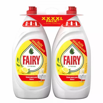 FAIRY Lemon indų ploviklis, dviguba pakuotė, 2 x 1350 ml