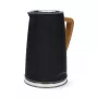 Gastronoma 18130006 elektrinis virdulys, 1,7 l, 2200 W, nerūdijantis plienas, juodas, belaidis, 360° pagrindas
