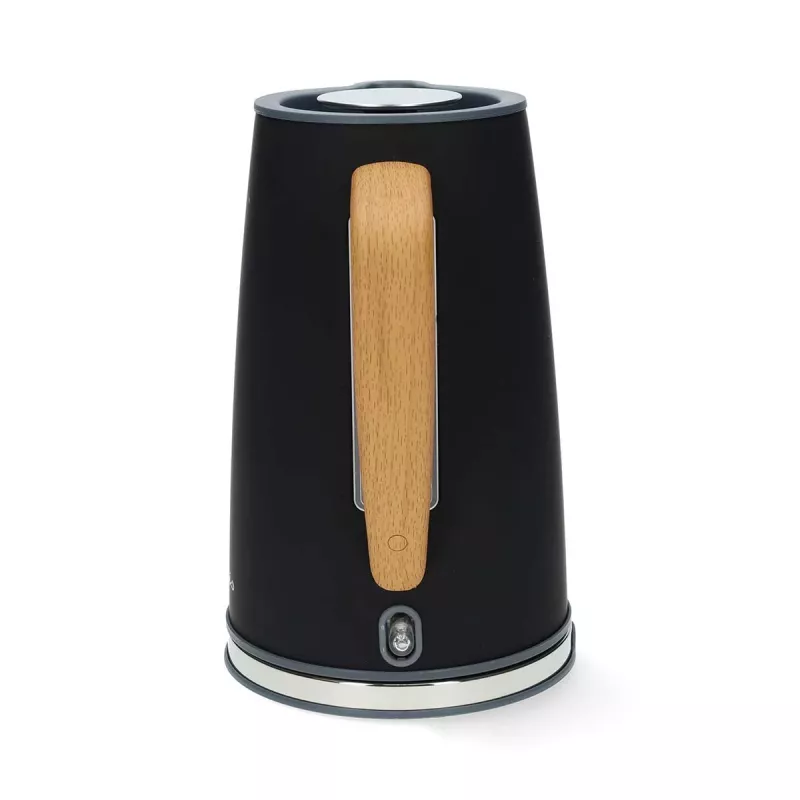 Gastronoma 18130006 elektrinis virdulys, 1,7 l, 2200 W, nerūdijantis plienas, juodas, belaidis, 360° pagrindas