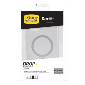 OtterBox React MagSafe dėklas, skirtas Apple iPhone 16 Plus - skaidrus