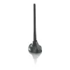 PHILIPS SDV5100/12 kambarinė TV antena su 18 dB stiprinimu, UHF/VHF/FM, juoda