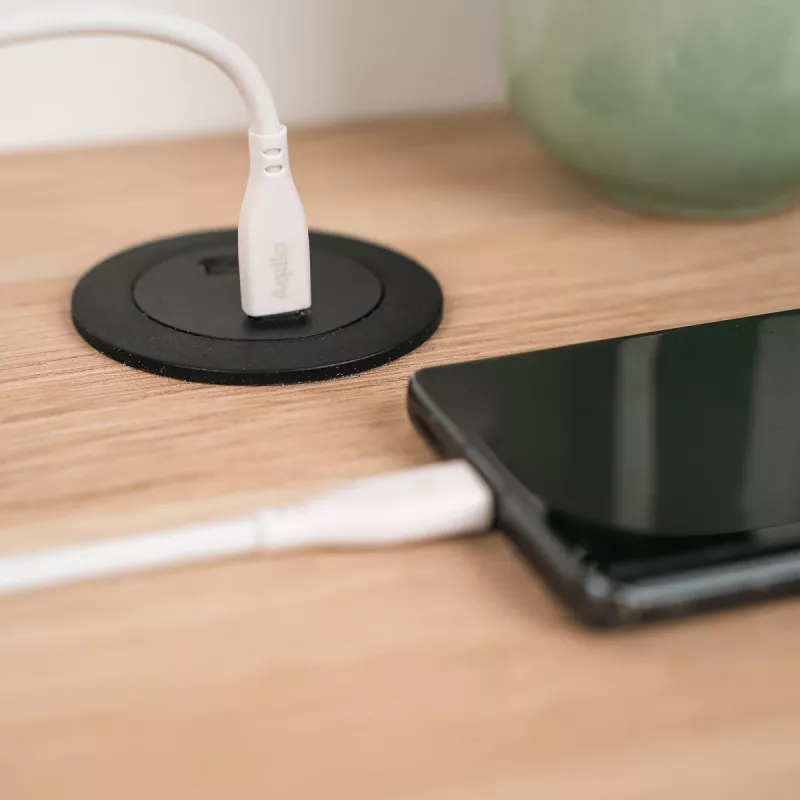 AQIILA Cablebird CS11 USB-C į USB-C įkrovimo ir duomenų perdavimo kabelis 1m 60W juodas AQCBPBIC1SI812
