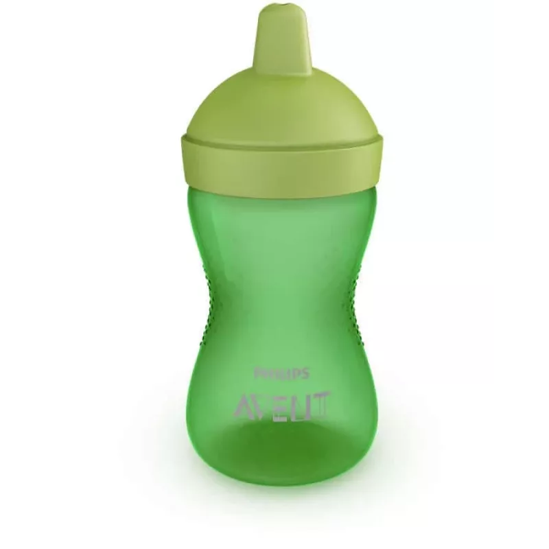 Philips AVENT My Grippy mokomasis puodelis su kietu snapeliu 300ml, 18M+, žalias