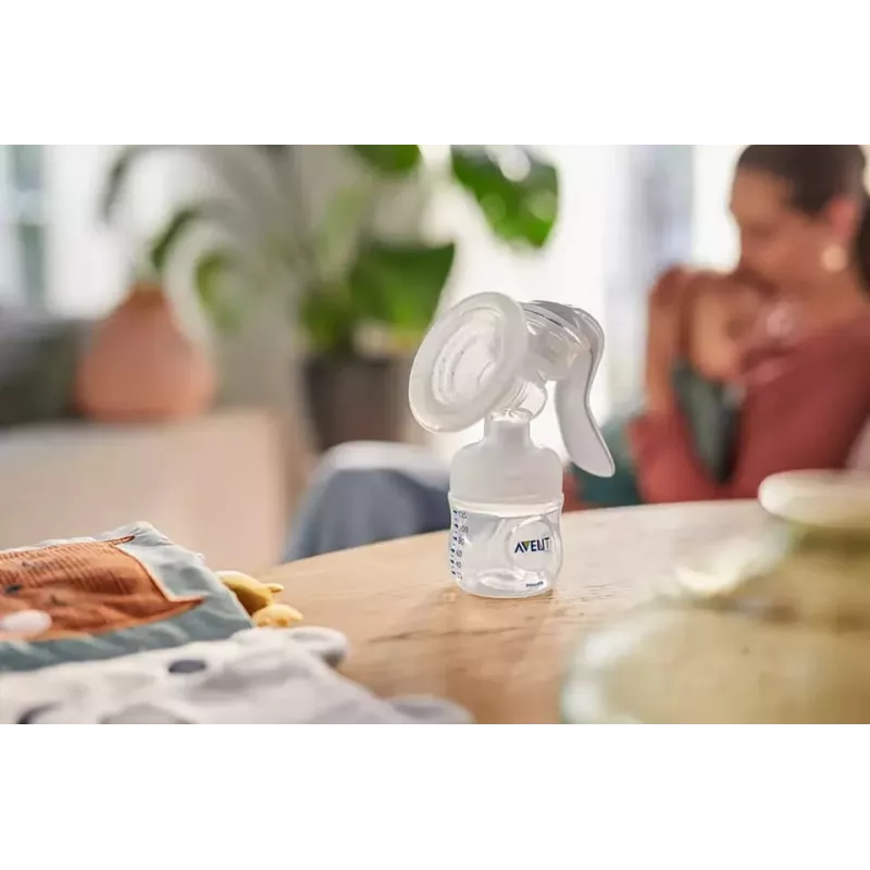Philips Avent Lotus rankinis pieno siurblys su 3 talpyklomis ir adapteriu
