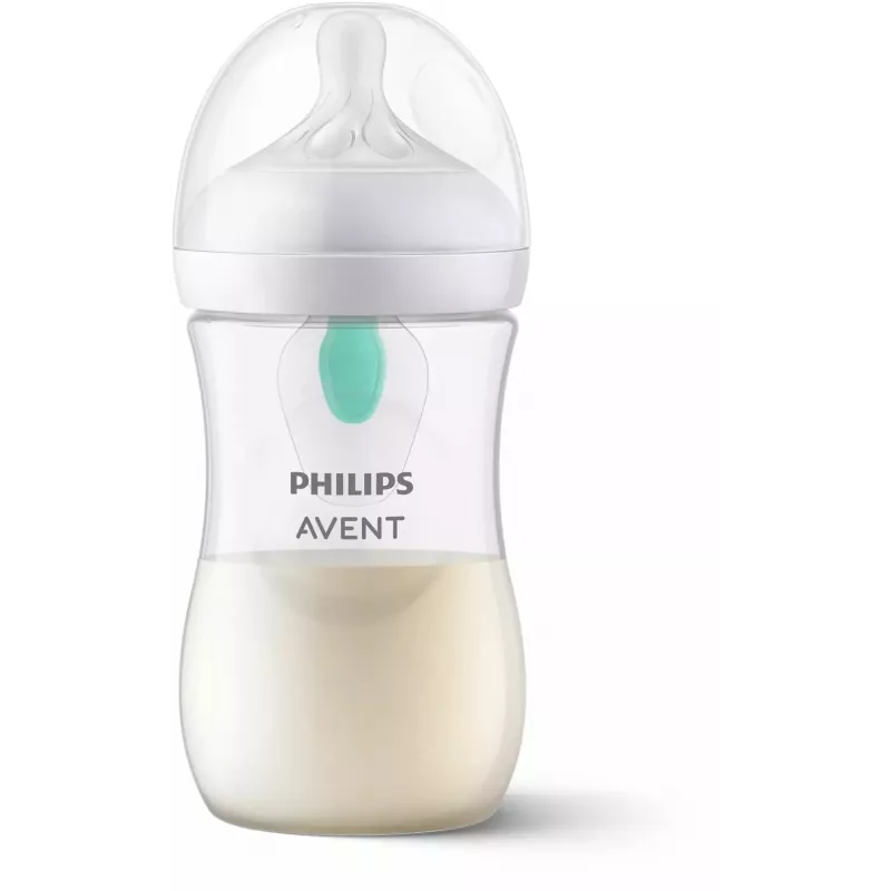 Philips Avent Natural Response priešpilvinis buteliukas su AirFree ventiliacija 260 ml, vidutinio srauto žindukas, 1 mėn.+