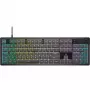 CORSAIR K55 Core RGB membraninė žaidimų klaviatūra, dinaminis 3 zonų RGB apšvietimas, 6 makro klavišai, nuimama riešo atrama, USB laidas, juoda/pilka