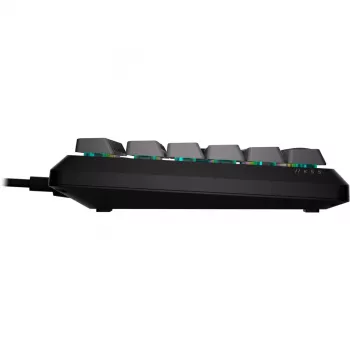 CORSAIR K55 Core RGB membraninė žaidimų klaviatūra, dinaminis 3 zonų RGB apšvietimas, 6 makro klavišai, nuimama riešo atrama, USB laidas, juoda/pilka