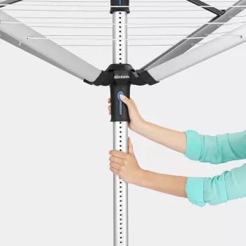 Brabantia Lift-O-Matic 50 m skalbinių džiovintuvas, Metallic Grey