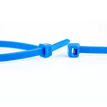 WKK mėlynos surišimo juostelės 100 x 2,5 mm, 100 vienetų, poliamidas 6.6 11032671