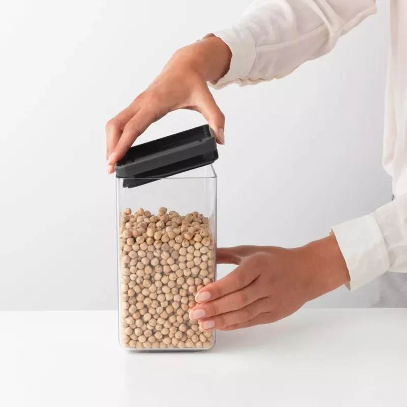 Brabantia Make & Take stačiakampė maisto laikymo dėžutė 1,6 L tamsiai pilka